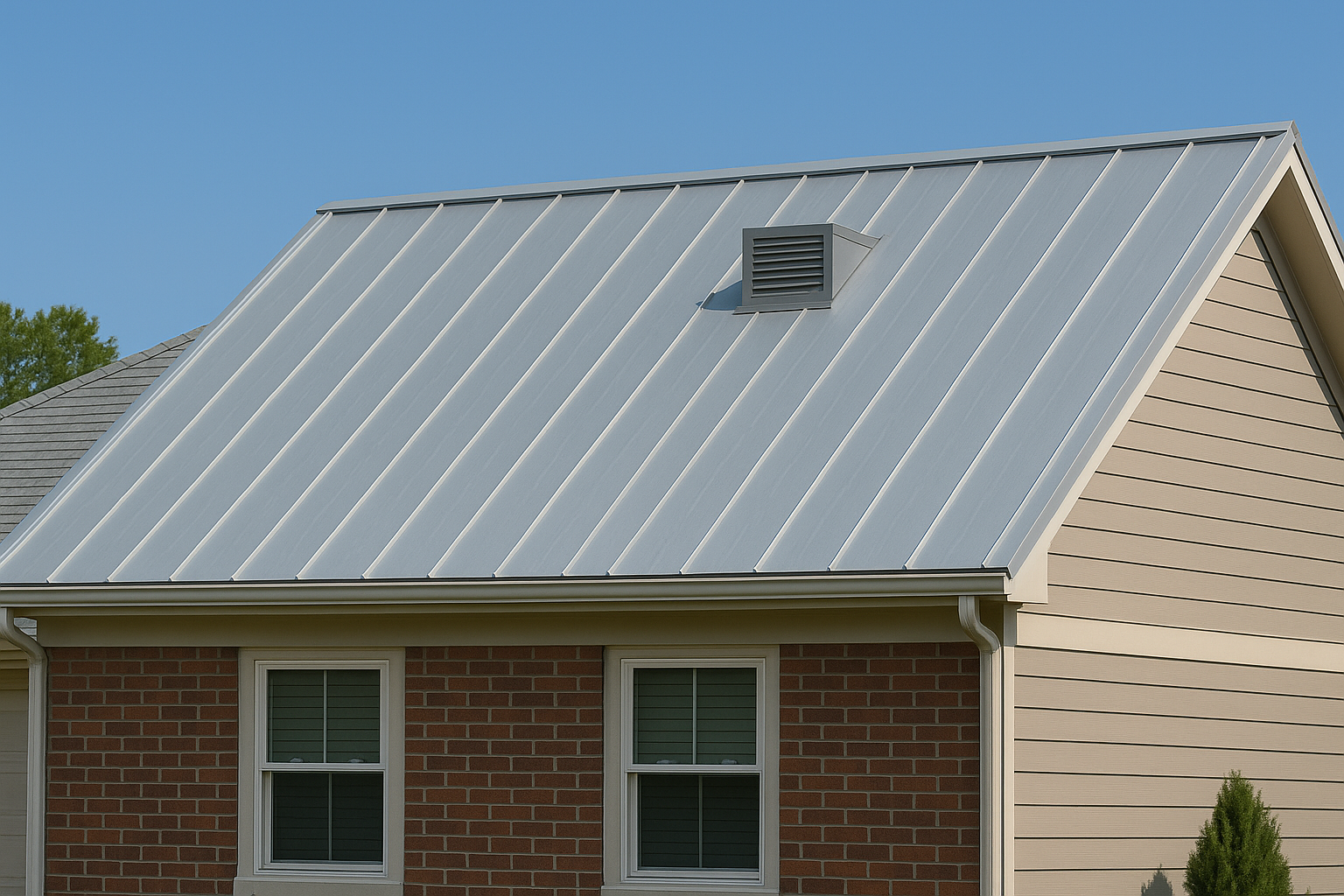 House with a metal roof